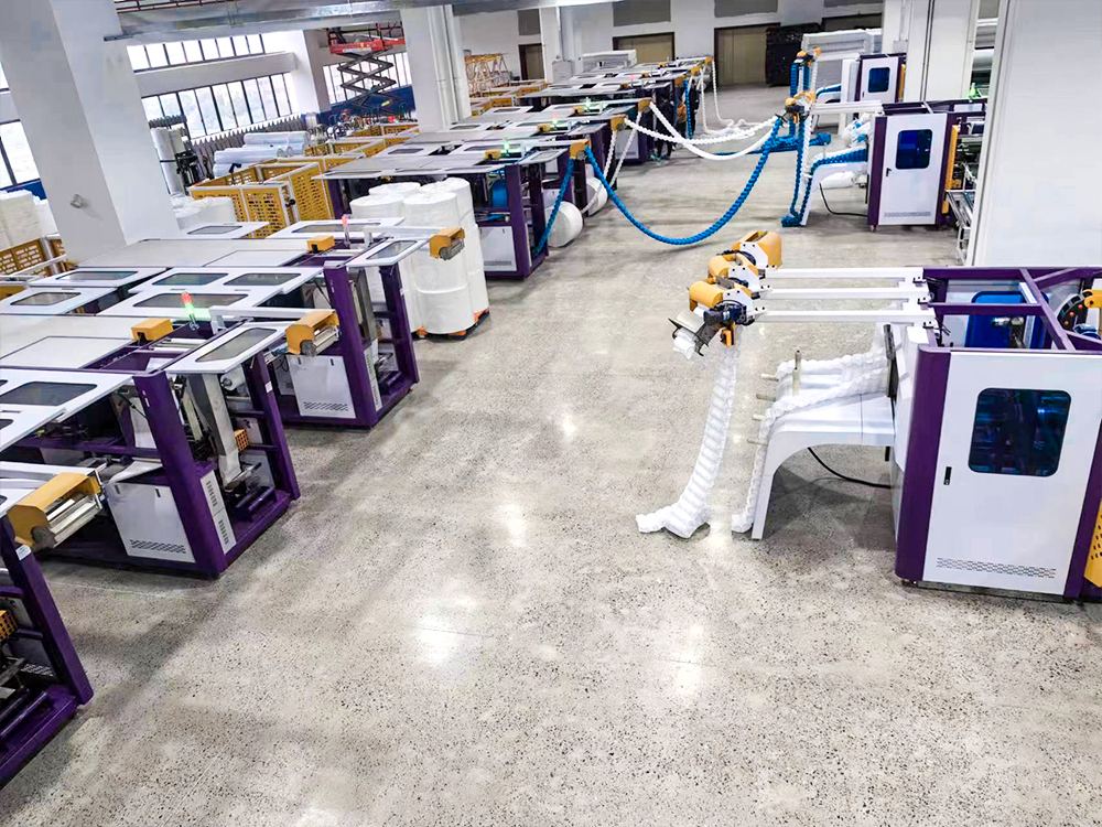 Photos d\'un projet d\'usine de matelas clé en main réussie