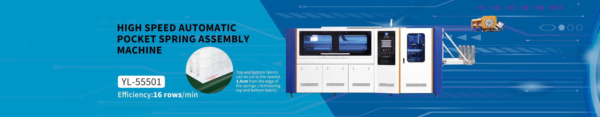 Machine de montage à ressort de poche à grande vitesse
