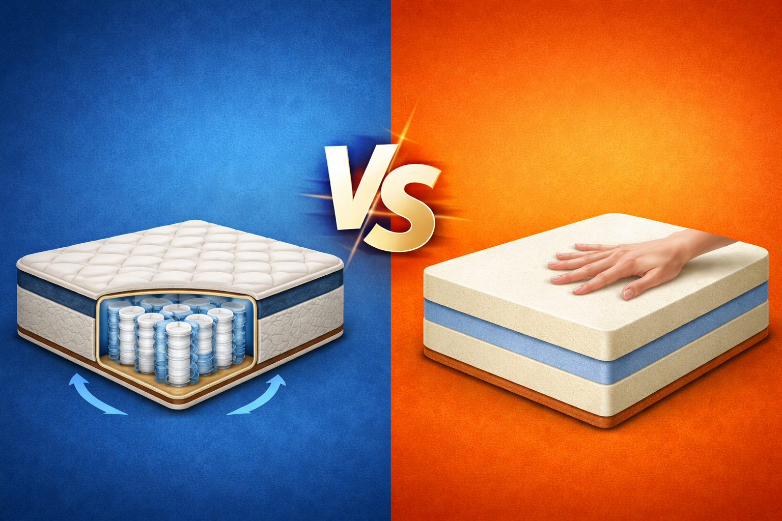 Matelas &agrave; ressorts ensach&eacute;s